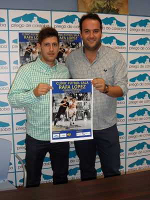 El jugador nacional de fútbol sala Rafa López impartirá un clínic el próximo mes de julio en Priego