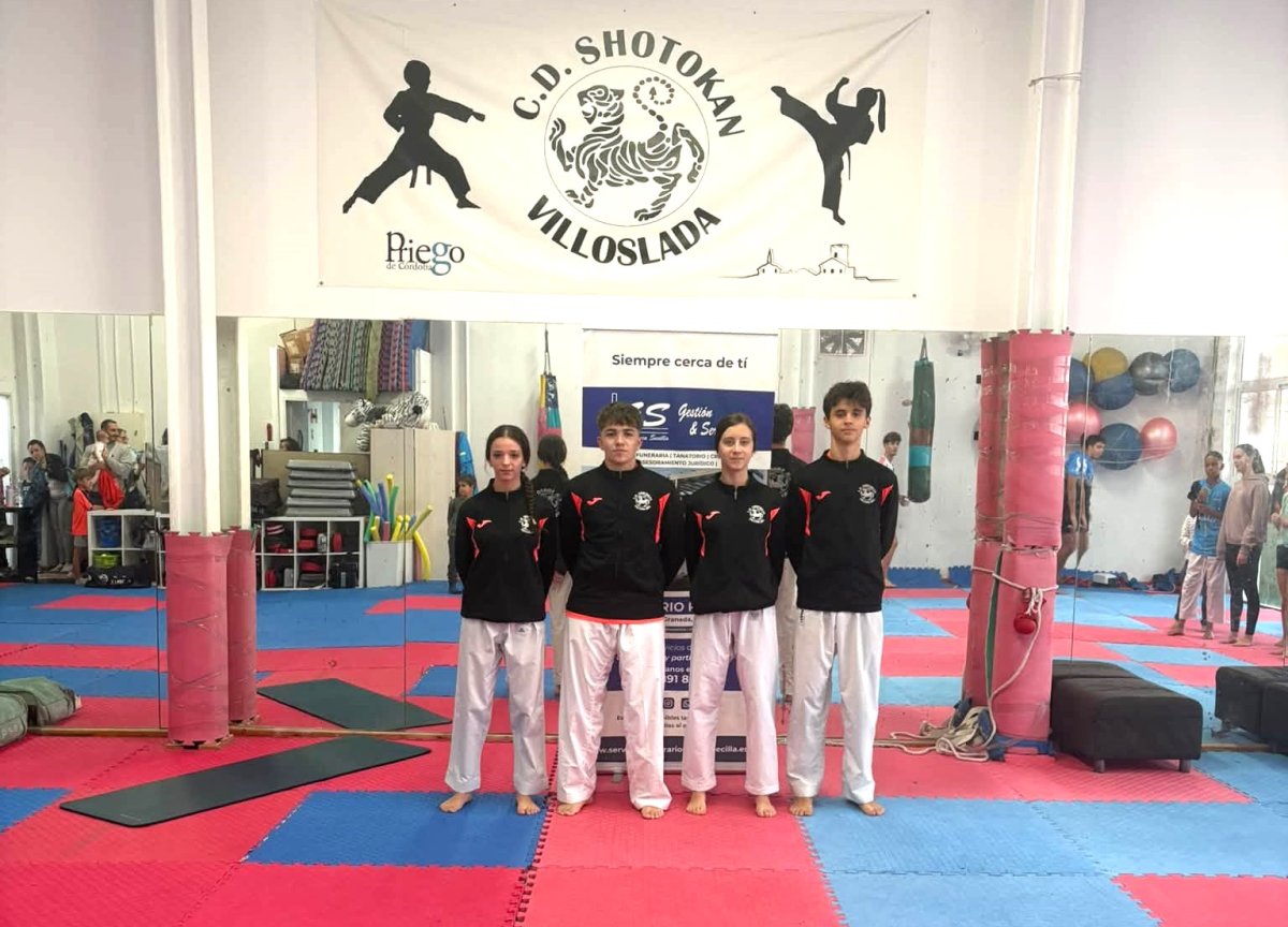 Imagen El Club Shotokan Villoslada acude con cinco cadetes a la Liga Nacional de K谩rate en Elche