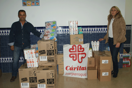 Imagen Solidaridad de la Hermandad del Rocío de Priego en la pasada Navidad