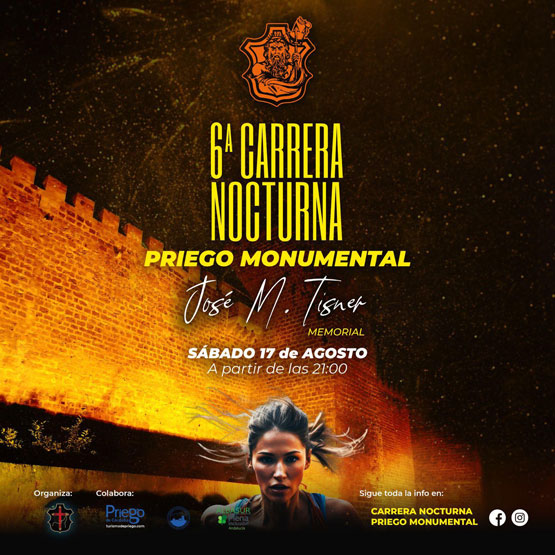 Imagen Abierto el plazo de inscripción para la VI Carrera nocturna “Priego Monumental”.