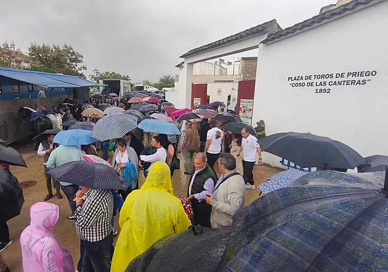 Imagen La lluvia obliga a suspender la corrida de rejones de la Feria de San Marcos